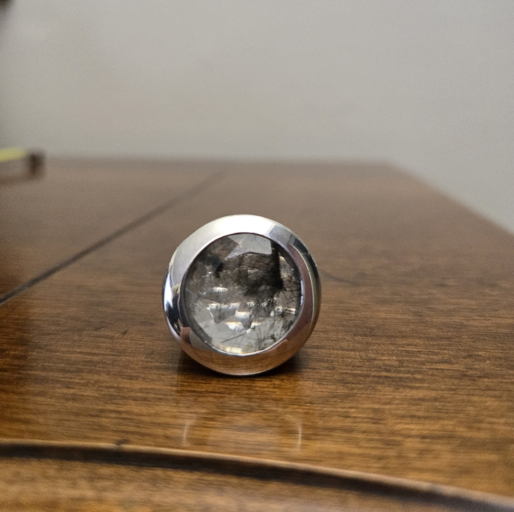 Sikara & Co. Capri Silver and Rutile Quartz Ring Size 7